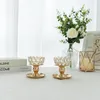 Candle Holders Crystal Tea Light Set Of 2 For Wedding Dinning Room Table Centerpieces Decoration Fit With Votive Candles