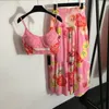 Kadın Seksi Moda Yaz 2 PCS Elbise Setleri Takip Kıyafetleri Single tank üstleri Maxi Plealed Etekler D Giysileri Kadınların Takipleri