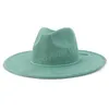 Cappello Fedora per donna 9,5 cm a tesa larga Panama Jazz Cap Vintage Uomo Panama Trilby Cappellino formale per feste