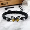 Pulseiras de elo ajustável corda trançada pulseira homem mulher sorte vermelho preto fio amarelo borboleta corda feito à mão ioga jóias pulseira