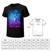 Men's Polos Galaxy Sparkle Stars Turquoise Blue Purple Pink T-Shirt Funny T Shirt Man Men Workout