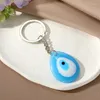 Nyckelringar Harts Vattendroppe Turkiet Evil Eye Nyckelring Nyckelring Kvinnor Män Retro Färg Lucky Blue Bag Billåda Telefon Berlock Tillbehör Smycken