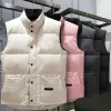 Coletes masculinos Mens coletes do Canadá Mens Down Vest Puffer Jacket Parka Gilet Designer Jaquetas Homens Mulheres Inverno Ganso Casaco Outerwear Tamanho S-3XL 08TFH5