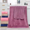 Set di asciugamani da bagno Asciugamani alla moda in velluto corallo Asciugamani per il viso Asciugamano da donna per uomo assorbente unisex di lusso