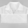 Męskie koszule na co dzień kropki i paski luźna koszula męska plaża biała linia drukuj hawajska odzież uliczna z krótkim rękawem bluzki typu oversize