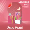 Mrvi Bar 6000 Descartável Vape Pen E Dispositivo de cigarro com bateria de 650mAh 13ml Pod Catridge pré-cheio recarregável vs flex max