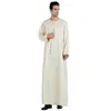 Vêtements ethniques arabe Thobe Thoub islamique musulman Jubba hommes Robe à manches longues saoudien Arabe caftan Robe Abaya grande taille Oman Robes