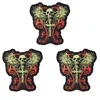 1pcs Punk Skull с крыльями Badges Patches для туфли для мотор