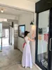 Vestidos casuais Coreia do Sul Sexy Careful Machine Backless Summer Dress Feminino Francês Temperamento Emagrecimento Colete Saia Longa