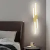 Wall Lamp Modern Simple Luxury LED Living Room Corridor Lamps El Bedroom Bedhead Minimal Long Strip Indoor Lighting