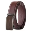 Belts Plyesxale Men Belt 2023 Cowhide Genuine Leather For Luxury Automatic Buckle Black White Cinturones Hombre B836