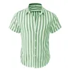القمصان غير الرسمية للرجال الحجم اليورو رجل القطن مختلط قميص فضفاض 2023 الصيف صيف لابيل الشاطئ