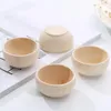 Juegos de vajilla Tazón de madera pequeño Cuencos Juguetes Suministros de bricolaje Mini Cubiertos Juguetes sin terminar Artesanía