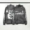 Designer-Modebekleidung Herren-Sweatshirts Hoodies Trendige Marke Hellstar High Street Ins Same Vintage Mud Bedruckter Hoodie Trend Herren- und Damen-Hoodies Rock Hip Hop