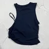 Women's Tanks Women Twisted Crop Top Navy Sleeveless Sexy Sport T-shirt Tank Fashion Nightclub Wear