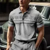 Herenpolo's Hawaiiaans shirt voor heren Reverspolo Mode Strand Kokospalm Tee Vakantie Tops Korte mouw Heren Losse kleding