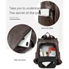 School Bags Fashion Luggage &BagsMulti-Purpose Anti-Theft High Capacity PU Leather Backpack For Women Bag