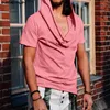 Men's T Shirts INCERUN Men Solid Color Short Sleeve Hooded Casual Clothing Summer 2023 Streetwear Stylish Leisure Camisetas S-5XL