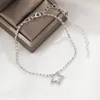 Anklets Shine Cubic Zirconia Chain Anklet For Women Fashion Silver Color Pentagram Heart Shape Ankle Bracelet Barefoot Foot Jewelry