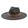 Chapéu Fedora de aba larga 9,5 cm para homens e mulheres, retrô, lã, feltro, jazz, moda, igreja, vestido de casamento, chapéu