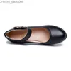 Отсуть обувь Comemore Черно -белый элегантный средний высокие каблуки для женских свадебных высоких каблуков для женского насоса маленький плюс размером 33 43 Тортилла дрон Z230712