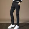 Pantaloni da uomo 2023 Estate Sottile Elastico Slim Fit Casual Coreano Moda Maschile Marca Versatile Pantaloni Gamba Dritta
