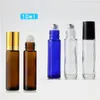 10 ミリリットルロールオンボトル透明ガラスロールビーズボトル香水分割ボトルポータブルミニ化粧品空ボトル T9I002363