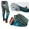 Accessoires de pêche TRVLWEGO Vêtements de pêche Chasse Wading Pantalon Combinaison imperméable Respirant Poitrine Waders Salopette Fly Fish Pantalon Caoutchouc HKD230706