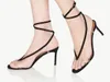 Summer Aquazzura Chain Flash Sandal Shoes Open Toe Slingback Woman Crystal Stain Party Wedding Dress Glitter Luxury Lady High Heels EU35-43
