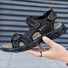 Merk klassieke sandalen 3601 heren zomer echt lederen mannen vakanties buiten casual schoenen sandaal strand maat 38-46