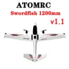 Modèle d'avion ATOMRC Swordfish V1 1 1200mm Aile Fixe Envergure FPV Avion KIT PNP Outdoor Hobby Jouets pour Enfants RC Modèle 230705