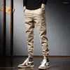 Jeans pour hommes créateur de mode hommes coupe ample grande poche pantalon Cargo décontracté Hombre Streetwear Hip Hop Joggers jambe large Haren pantalon