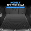 Coprisedile per animali domestici Upgrade Car Front Rear Trunk Mats Tappetini portaoggetti Vassoio di carico per Tesla Model Y Accessori Cuscino di protezione impermeabile antipolvere HKD230706