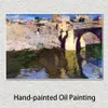 Высококачественное холст искусство, жаля, соролла, рисовать мост Сан -Мартин в Толедо, прекрасные пляжные художественные работы. Семейные комнаты декор стены