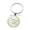 Key Rings Teach Chain Teacher Takes A Hand Opens Mind And Teaches Heart Cabochons Glass Keychains Jewelry Accessories Gift Drop Deliv Dhwxz