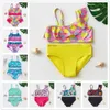 Badebekleidung 2 10 Jahre Kleinkind Baby Mädchen Badeanzug Zweiteilige Badebekleidung Hochwertiges Kinder-Bikini-Set Biquini Infantil Rüschen Beachwear 230705