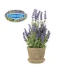 Dekorative Blumen VORCOOL Künstliche Blumen im Topf, Lavendel, lila, gefälschte künstliche Lavendel in Töpfen für Heimdekoration, Party, Hochzeit, Garten, Büro