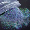 Brokat do paznokci 10G Holograficzny Złoty Srebrny Nail Art Glitter Powder Luzem Drobny Świecący Laser Chrome Pigment Pył Materiały Do Paznokci Dla Profesjonalistów 230705