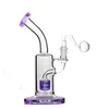 Pipes À Fumer Heady Épaisse Femelle Verre Bong Fab Oeuf Pipe À Eau Narguilé Violet Bleu Vert Mobius Matrix 23Cm De Hauteur Recycleur Dab Rig Wi Dh2Rw