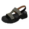 Sandalen vrouwen zomer 171 elastische band string voor strap dames wig gesloten teen schattig met boogsteun s