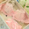 下着ブラセットセクシーなレースの下着プッシュアップブラジャーランジェリー透明 Bralette 女性ブラジャーパンティー Set2378