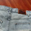 Designer Short Moda Abbigliamento casual Hellstar Studios Pantaloncini di jeans Lavato Heavy Duty Indossato Denim Casual Maniche corte Rock Hip hop