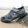 Sandalias Pareja 287 Beach Sandal Slip Flip Zapatos Menillas machos no deslizantes Hombres casuales Huecar a los hombres