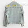 Men's Jackets Designer denim jacket classic fluorescent letters heavy industry washed coat men women lapel cardigan coats WHZR