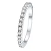 永遠女性 100% 925 スターリングシルバーリング模擬ダイヤモンド Cz 婚約結婚指輪リング女性男性パーティージュエリー