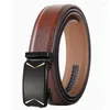 Riemen Automatische Gesp Mannen Riem Koe Huid Merk Kwaliteit Luxe Designer Taille Band Mannelijke Top Fashion mannen Zakelijke Formele B630