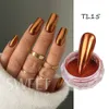 Nail Glitter 1Box Miroir Métal Nail Art Poudre 3D Magique Métallique Chrome Pigment Frottement Poussière Hiver Style DIY Décoration Polissage Flash GTHL 230705