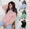 Kadın Hoodies Sweatshirt Sweatshirts Sonbahar ve Kış Elmas Kelebek Kazak Kalın Siyah Gevşek Külot Sıradan Üst Crewneck Sweatshirt 230706