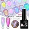 Nagellak LILYCUTE 7ML Aurora Top Coat Vonken Aurora Gel Nagellak Semi Permanente UV Gel Functie Top Coat Voor Nail Art Gel Vernis 230706