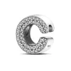 925 Серебряные чары для ювелирных изделий для изготовления бусинок Pandora Bears Bracelet Silver Color Pendation Letter